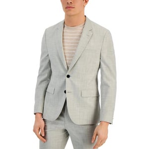 Hugo Boss Blazer Suit Jacket Men's 40 Gray Notch Lapel Single-Breasted UPS1030