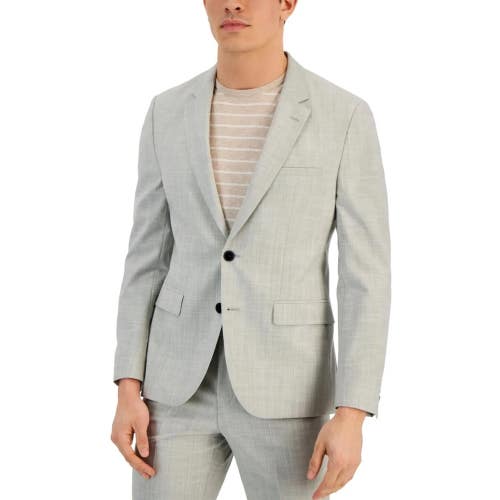 Hugo Boss Blazer Suit Jacket Men's 40 Gray Notch Lapel Single-Breasted UPS1030