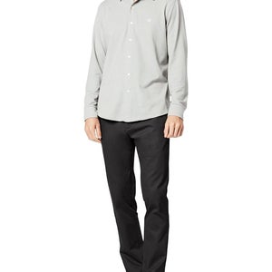 Dockers Signature Khakis Pants Men's 33-32 Black Straight Leg Business UPS1023