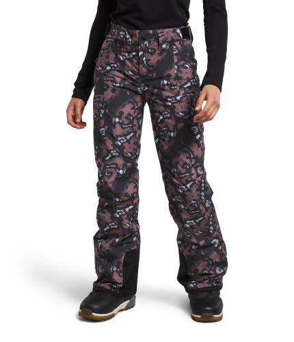 The North Face Freedom Snow Pants Womens XS Gray Snake Charmer Insulated UPS1143