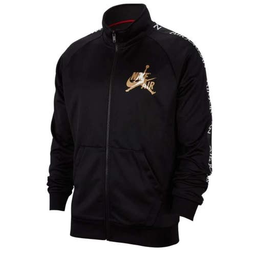Nike Air Jordan Jumpman Classics Tricot Warmup Jacket Men's 2XL Black UPS900