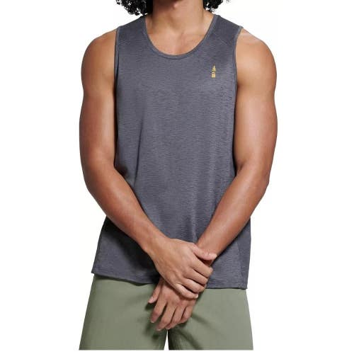 Bass Outdoor Cliff Core Base Layer Tank Top Mens XL Gray Jersey Pullover UPS1160