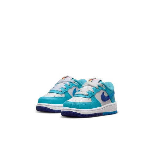 Nike Force 1 LV8 2 DX2165-100 Sneakers Toddler US 6 Blue Lifestyle Shoes RHS8747
