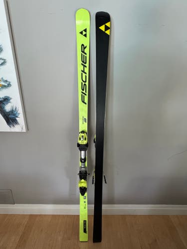 Great Condition! Men's 2025 Fischer 193 cm Racing RC4 WC GS Skis MODEL: 495 50T With Z20 Bindings