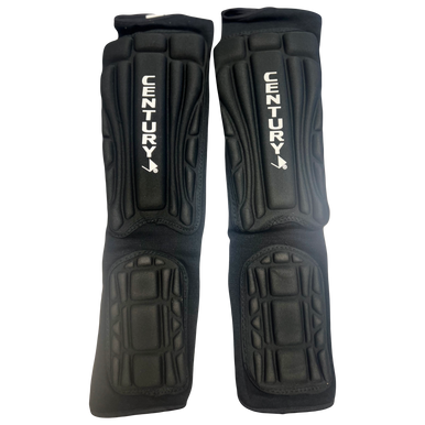 Used Century Martial Arts Shin Pads Black Md 11730-s000019748