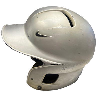 Used Nike Emb Batting Helmet No Mask Silver Medium 11730-s000036171