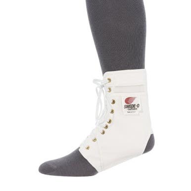 New Swede-o Ankle Lok Reinforced Ankle Brace For Sports- White, Small 11730-s000036399