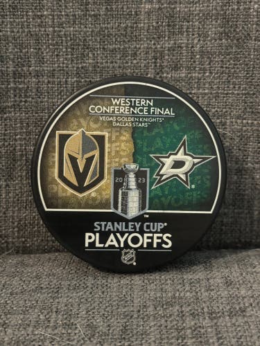 2023 NHL Western Conference Finals Dallas vs Vegas Hockey Puck