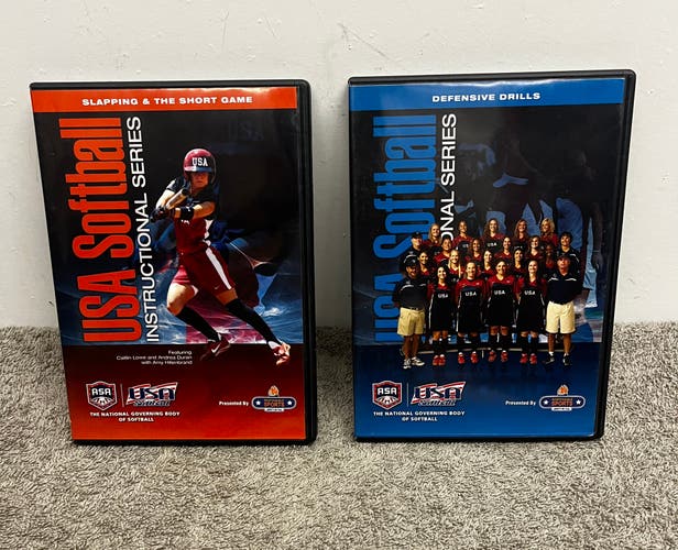 USA Softball Coaching DVD Bundle of 2 Instructional Discs Sports Fastpitch