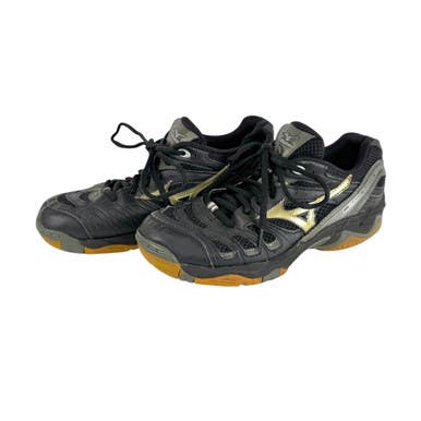 Used Mizuno Wave Rally Volleyball Shoes Black Women's 7.5 11506-s000230828