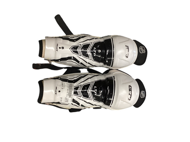 Used Ccm Ltp Junior Shin Guards White 9" 11613-s000171045