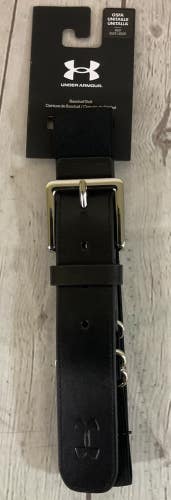 Under Armour Mens Adult One Size Fits All Adjustable Stretch Baseball Belt Black