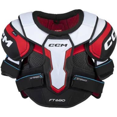 New Ccm Senior Jetspeed 680 Shoulder Hockey Shoulder Pads Lg 11860-ccmsp680srl