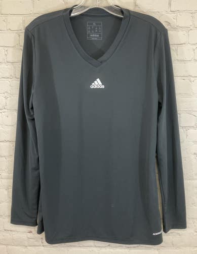 Adidas GN5718 Women's TEAM BASE TEE Long-Sleeve Polyester Soccer Shirt Black XL