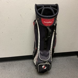 Used Powerbilt Mens Cart Bag Navy Blue And Red 11855-S000206301