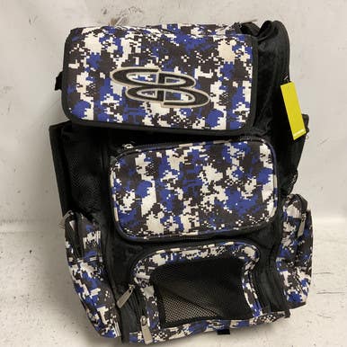 Used BoomBah SUPERPACK BB/SB Player Backpack Black And Navy Blue 11855-S000206226