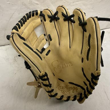 Used Rawlings GG Elite GGE1125ICB Baseball Glove RH Throw Black And Tan 11 1/4" 11855-S000206174