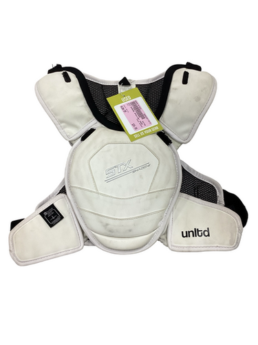 Used Stx Shadow Lacrosse Shoulder Pads White Sm 11613-s000181022