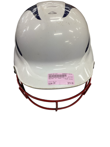 Used Helmet Batting Helmet W Mask White Sm 11613-s000181141