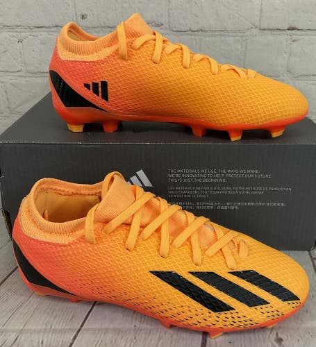 Adidas GZ5072 X Speedportal.3 FG J Soccer Cleats Solar Gold Black Orange US 1.5