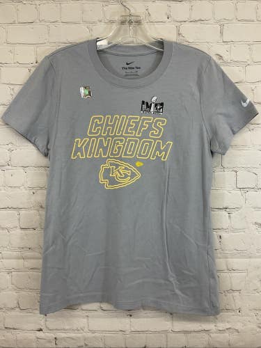 Nike NPAF01V7GXHXW KANSAS CITY CHIEFS KINGDOM Cotton T-Shirt Grey S Small