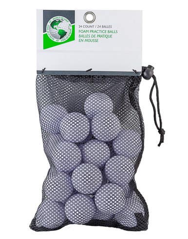 New White Foam Balls 24pk 11855-jmggs1030