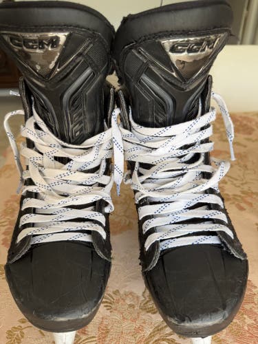 White 2026 CCM JetSpeed FT8 Pro Hockey Skates 8.5 (Used)