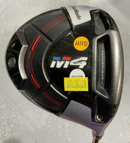 TaylorMade M4 10.5 Driver 45.5" FUJIKURA PRO 60 Stiff Flex Graphite MRH USED