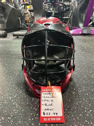 Used Cascade Cpx-r Lacrosse Helmet Red Md 10743-s000423045