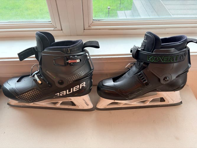 Bauer Konekt Hockey Goalie Skates Regular Width Pro Stock 10 (Used)