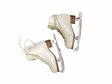 Used Risport Girls Figure Skate White Junior 04.5 11613-s000183174
