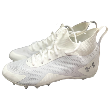 Used Under Armour 3026645-100 Lax Cleats Womens White Senior 8 11730-s000055301