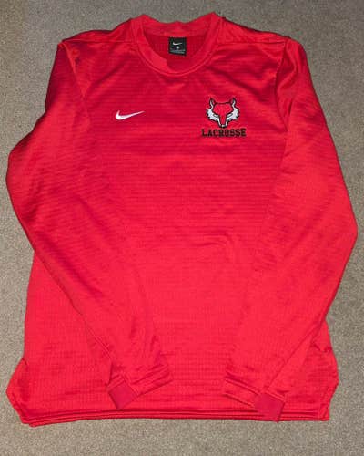 Marist College Foxes Lacrosse Nike Team Issued Pullover Thermal Small