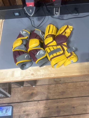 Bundle of lightly used custom Maverick Max Arm Guards (Both Size Large)