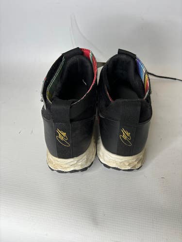 Used New Balance Used Black Rainbow Turfs Senior 14 Baseball And Softball Cleats 11850-s000012992