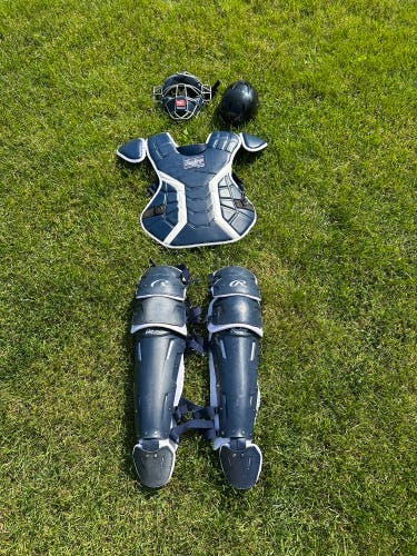 Rawlings mach pro Catcher's Set navy/white