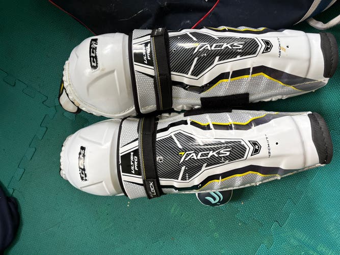 Senior CCM Ultra Pro 17" Shin Pads Pro Stock (Used)