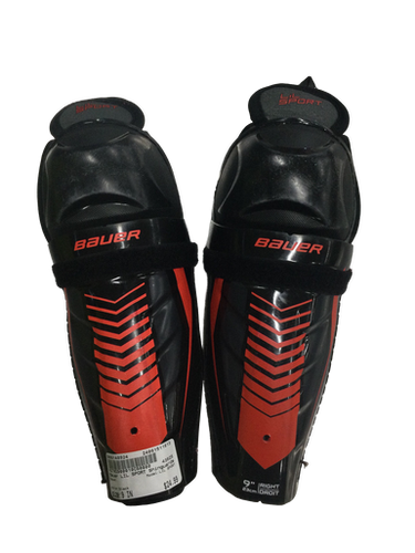Used Bauer Lil Sport 9" Hockey Shin Guards 11613-s000140924