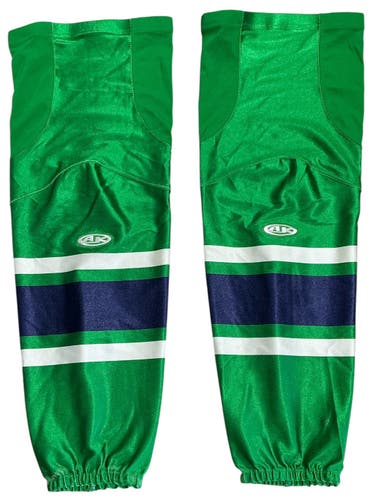 Tulsa Oilers Green Retro Senior Large Athletic Knit Socks Pro Stock (Used) 78025