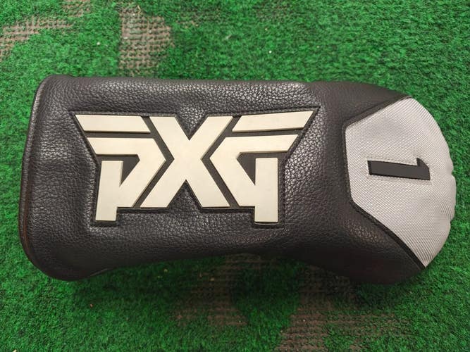 PXG Driver Headcover Black w Quick Stick Cart Magnet