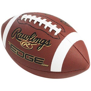 New Rawlings Edgecomp Pee Wee Composite Leather Football 11847-rawedgecpwb