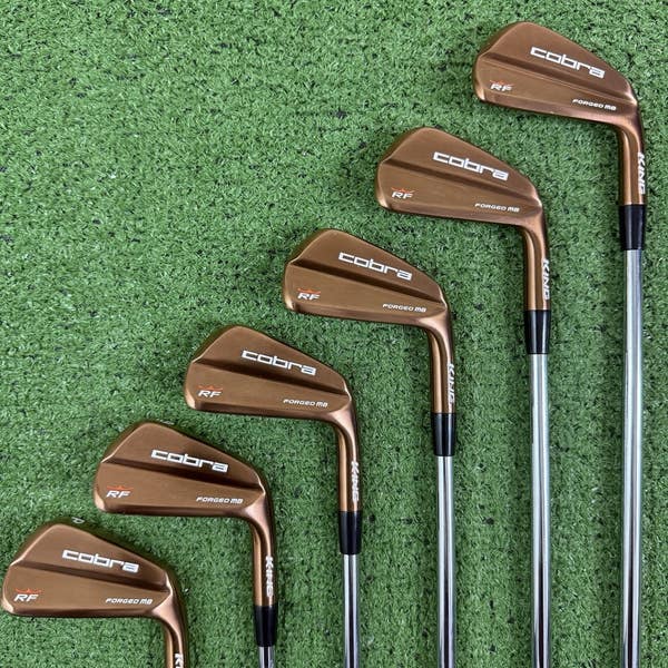 Cobra King RF Rickie Fowler Copper Forged MB 5-PW Iron Set NS Pro
