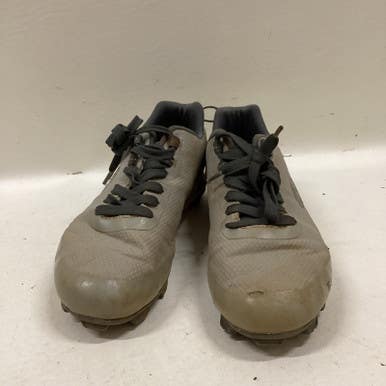 Used Rawlings Tuff Tek Bb Sb Cleats Grey Junior 04 11725-s000474475