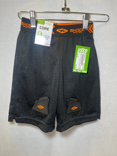 Used Shock Dr Loose Hockey Short Junior Hockey Bottom Black Xs 11490-s000254679