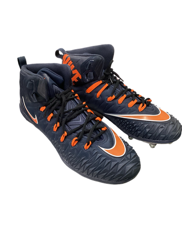 Used Nike Force Savage Adult Fb Cleats Navy Blue Senior 14 11613-s000150057