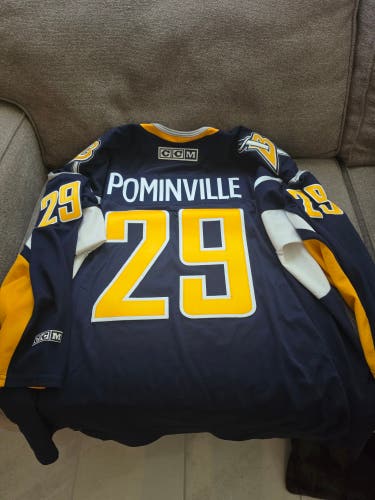 CCM Buffalo Sabres Pro Style Stitched Pominville Hockey Jersey