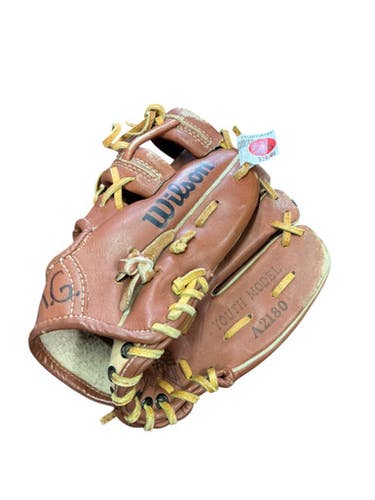 Used Wilson A2180 Bb Sb Glove Rh Throw Brown 9" 10743-s000449992