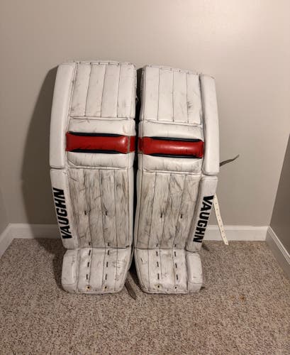 Notre Dame Vaughn Goalie Leg Pads Pro Stock (Used)