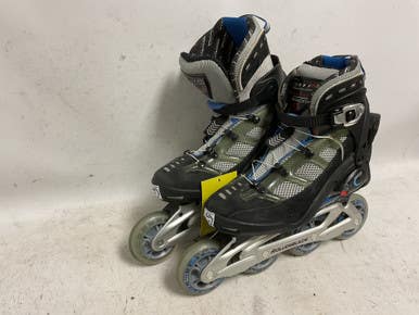 Used Rollerblade Aero 9 W Senior Rec Fitness Skates Black Senior 6.5 11855-s000173792