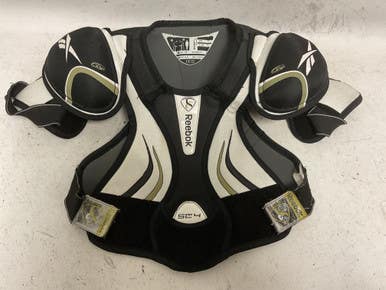 Used Reebok Sc4 Junior Shoulder Pads Black And Neon Green Lg 11855-s000177109